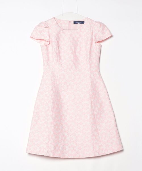 M’S GRACY 花柄 半袖ワンピース　サイズ38 M'S GRACY 「M'S GRACY」 花柄半袖ワンピース 38 ピンク