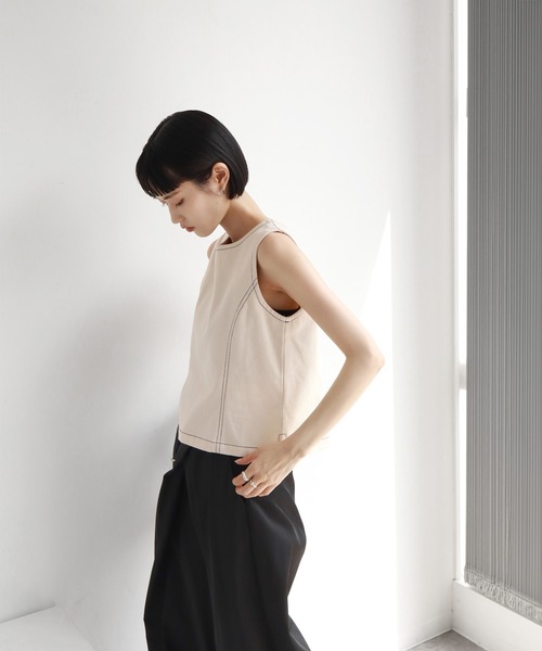 タンクトップ ノースリーブ boucle stripe sleeveless レディース 楽天市場】タンクトップ レディース トップス ノースリーブ