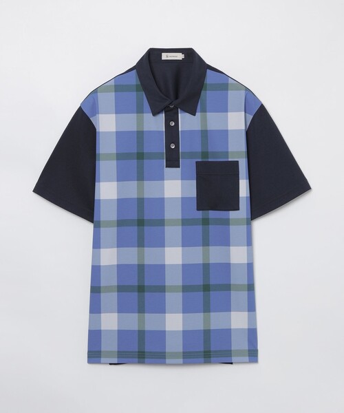 CB CRESTBRIDGE ポロシャツ ポロ パーシャルチェックポロ レディース