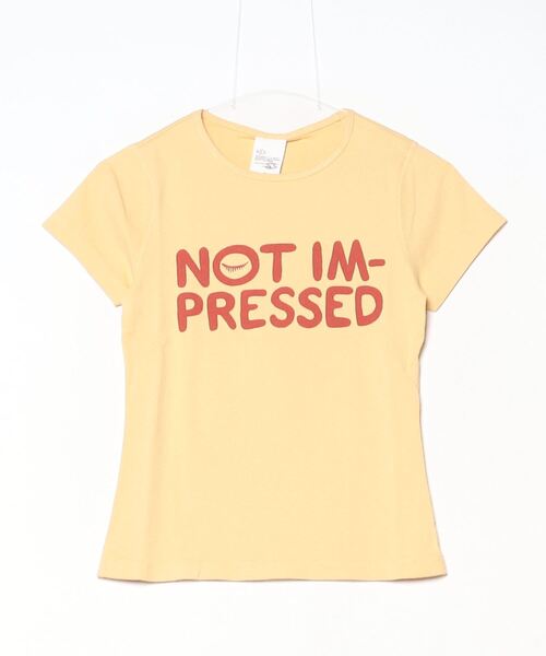 tシャツ Nudie Jeans/ヌーディージーンズ Eve T-Shirt Not Impressed  / Tシャツ / Mustard レディー