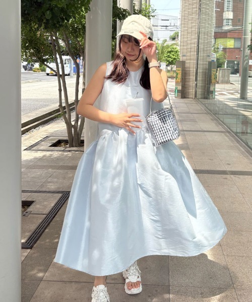 Donoban 黒 フレアワンピース DONOBAN ワンピース シャイニーフレアワンピース : ZOZOTOWN