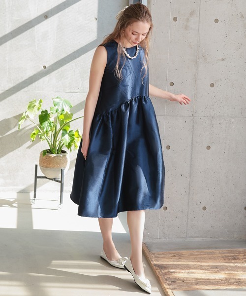 pufe ワンピース 「pufe」シャイニーフレアワンピース : ZOZOTOWN