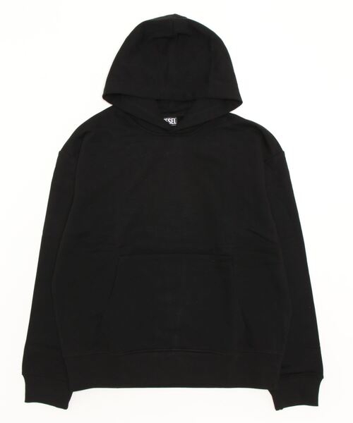 DIESEL 「DIESEL」 プルオーバーパーカー SMALL ブラック メンズ