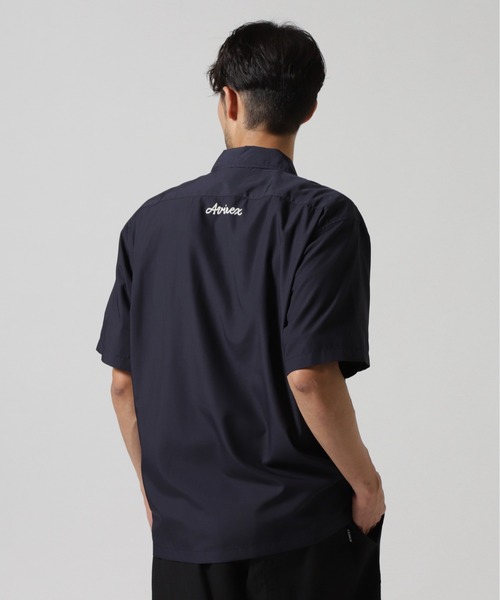 AVIREX シャツ 「WEB＆DEPOT限定」ZIP UP WORK SHIRT ”25