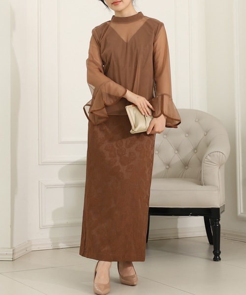 Lace Ladies（レースレディース） ドレス 「2点セット」ボタニカル柄