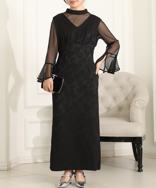 Lace Ladies（レースレディース） ドレス 「2点セット」ボタニカル柄