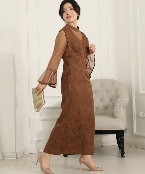 Lace Ladies（レースレディース） ドレス 「2点セット」ボタニカル柄