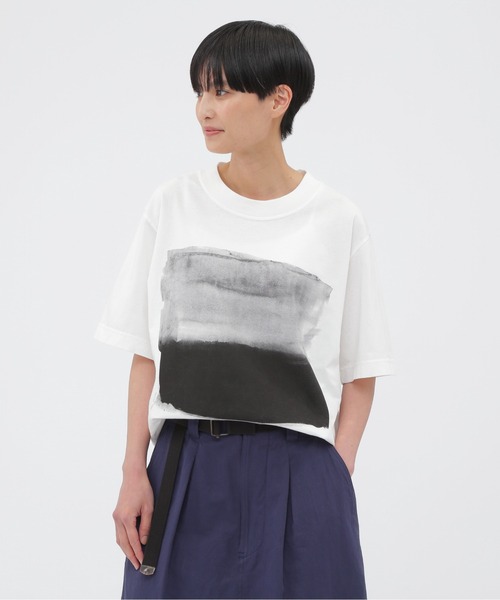 MHL.　レディース　シャツ　半袖　M　コットン100% MHL. ブラウス シャツ COTTON CORD SHIRTING レディース