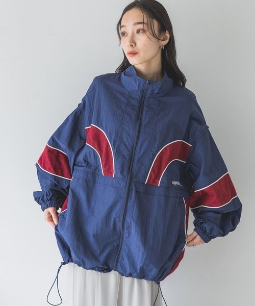 JEANASIS（ジーナシス） ナイロンブルゾン FREE レッド系その他