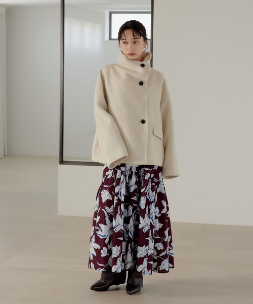 EMMEL REFINES スタンド ショートコート(ネイビー) EMMEL REFINES スタンド ショートコート(ネイビー) EMMEL