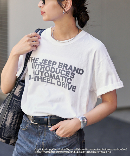 tシャツ OUT OF FRAMe classicCarTシャツ Wagoneer レディース