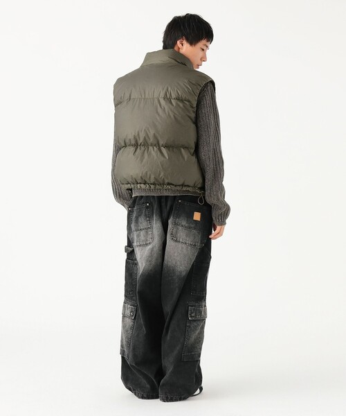 BEAMS（ビームス） ベスト ジレ ワイドフィット フェード ダウンベスト