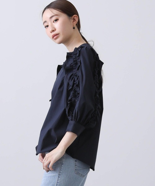 「Gready Brilliant」 「AuieF」7分袖ブラウス 38 ダークネイビー レディース_画像6
