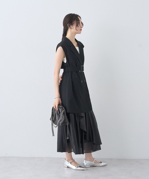 earth music&ecology トレンチコート コート ショートジレンチ