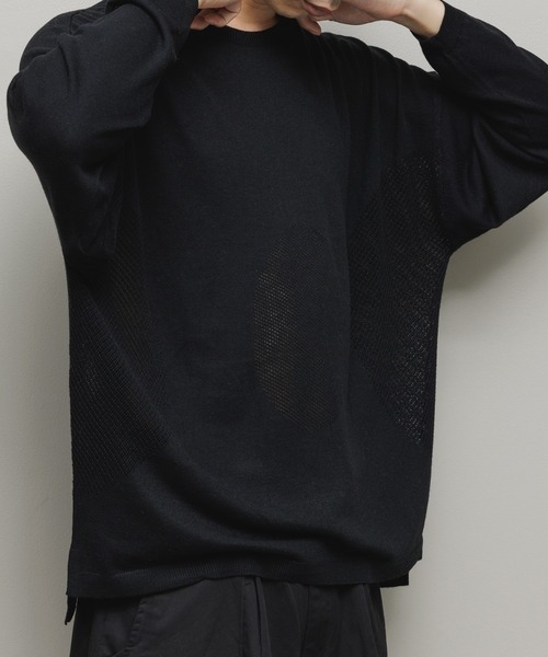 セーター ニット VENTILATION MESH CREW SWEATER メンズ レディース_6