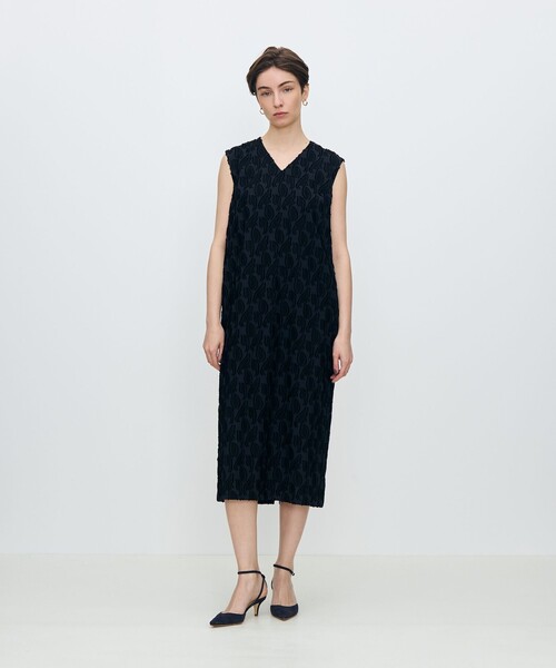 トゥモローランド　ワンピース TOMORROWLAND collection ワンピース シャイニーカットジャカード V