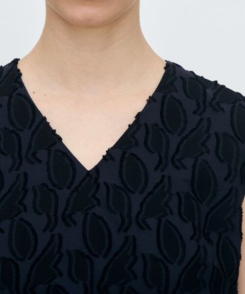 TOMORROWLAND collection ワンピース シャイニーカットジャカード V