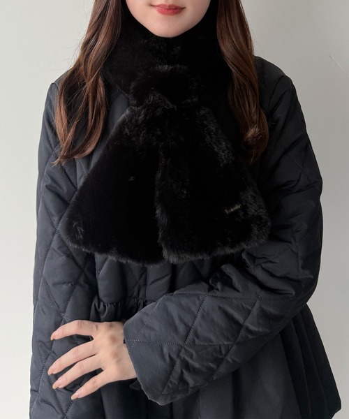 mipiarl マフラー ストール 2WAYフェイクファーマフラー レディース