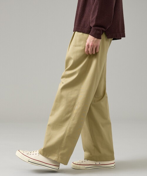 ABAHOUSE（アバハウス） チノパン 2タック チノワイドパンツ