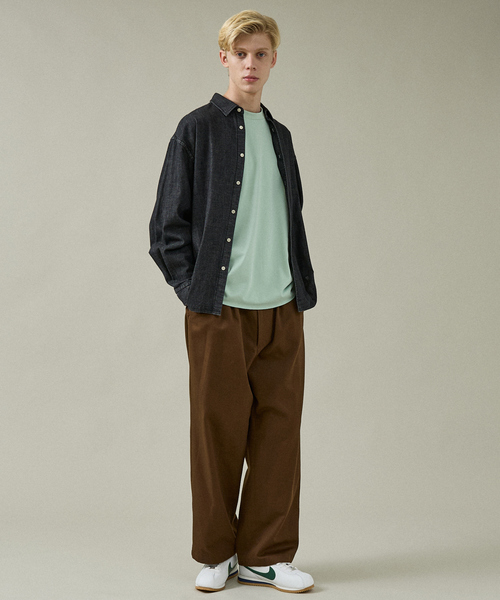 ABAHOUSE（アバハウス） チノパン 2タック チノワイドパンツ