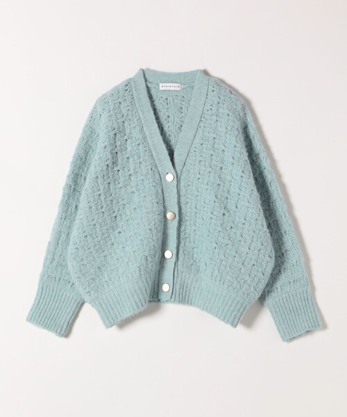quaranciel カーディガン quaranciel:「手洗い可能」透かし編み V