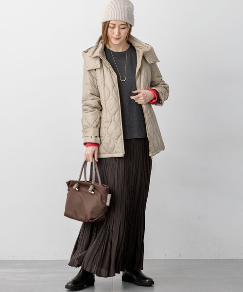 ニット セーター 「洗える」ダブルフェイス プルオーバー ニット レディース