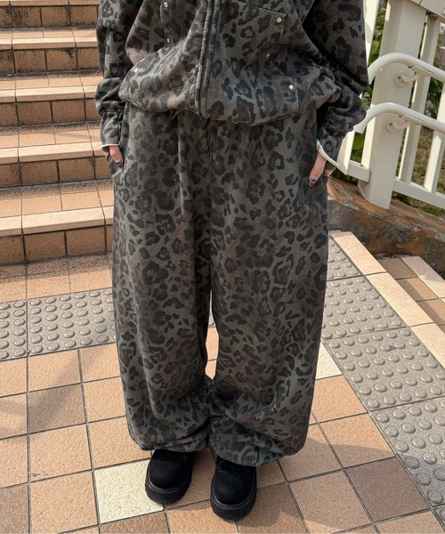 スウェットパンツ ジャージ アソート柄スウェットパンツ「SETUP着用