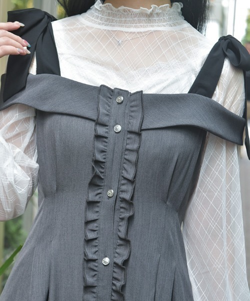 axes femme ワンピース リボンブラウス ティンカーベル シュシュ axes femme ワンピース リボンブラウス ティンカーベル シュシュ