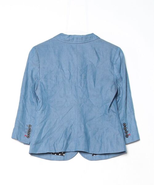 「GUILD PRIME」 テーラードジャケット 36 ブルー レディース_画像2