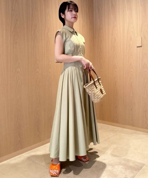 LILY BROWN（リリーブラウン） ノースリーブワンピース 1 イエロー