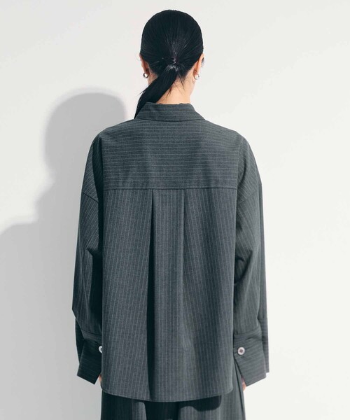 【美品】STUDIOUS2waycuffsovershirt STUDIOUS（ステュディオス） ブラウス シャツ 「STUDIOUS/ステュディオ