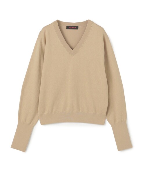 CABaN（キャバン） ニット セーター コットンカシミヤストレット V