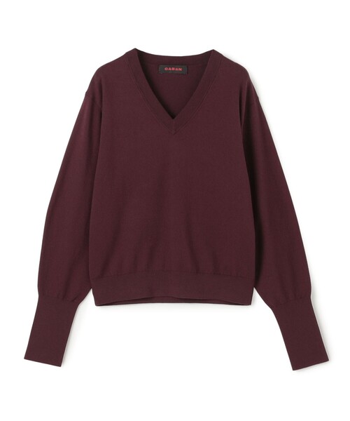 CABaN（キャバン） ニット セーター コットンカシミヤストレット V
