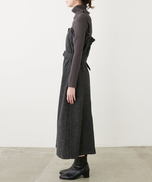 「natural couture」 キャミソールワンピース FREE ブラック レディース_画像9