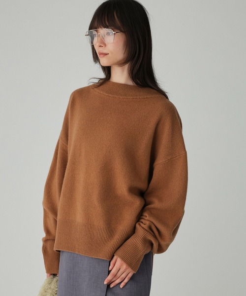 BABYLONE スキッパーミドルゲージニットプルオーバー スキッパーミドル