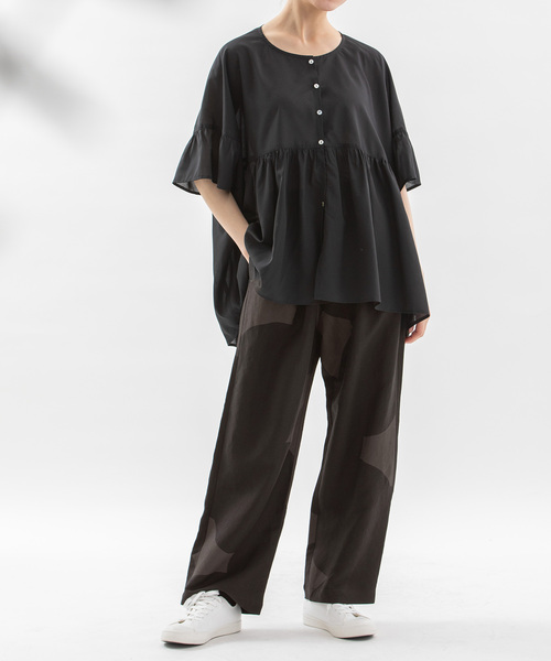 「nop de nod」 イージーパンツ M ブラック レディース_画像4