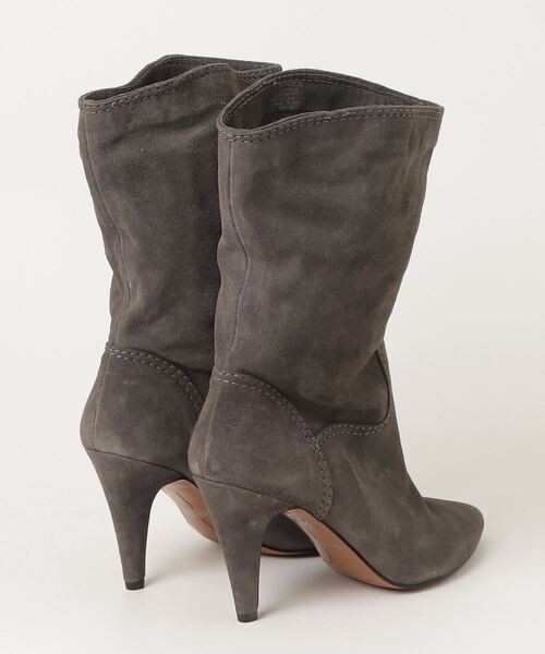 「NINE WEST」 ショートブーツ 24cm グレー レディース_画像2