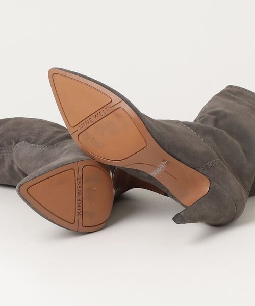 「NINE WEST」 ショートブーツ 24cm グレー レディース_画像3