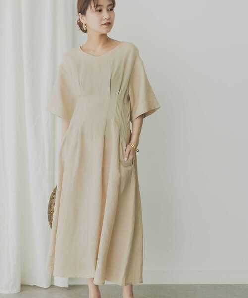 「KBF+」 半袖ワンピース ONE グリーン系その他 レディース_画像2