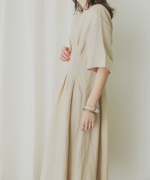 「KBF+」 半袖ワンピース ONE グリーン系その他 レディース_画像5