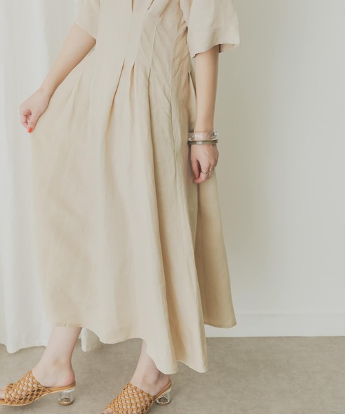 「KBF+」 半袖ワンピース ONE グリーン系その他 レディース_画像6