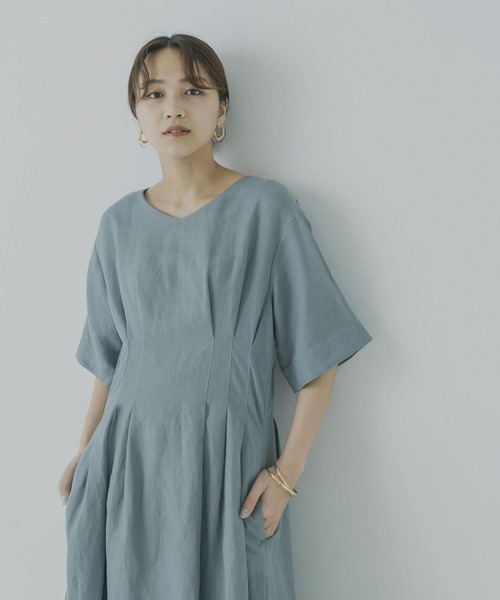 「KBF+」 半袖ワンピース ONE グリーン系その他 レディース_画像7