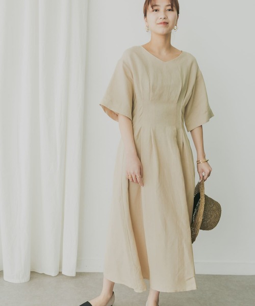 「KBF+」 半袖ワンピース ONE グリーン系その他 レディース_画像8