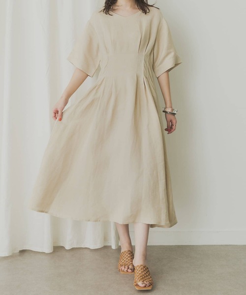 「KBF+」 半袖ワンピース ONE グリーン系その他 レディース_画像9