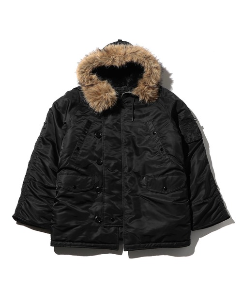 ショット モッズコート N-3B フライトジャケット 黒 ミリタリー アメカジ ショット モッズコート N-3B フライトジャケット 黒 ミリタリー