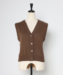 「Bonjour Sagan」 「ANDSEARCH」ニットベスト FREE オフホワイト レディースの画像3