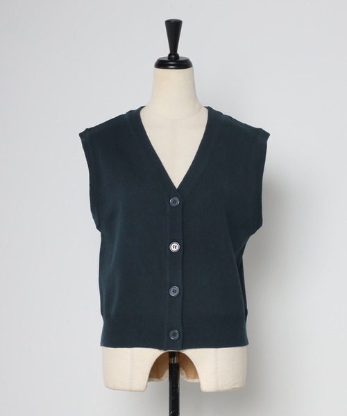 「Bonjour Sagan」 「ANDSEARCH」ニットベスト FREE オフホワイト レディースの画像4