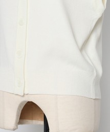 「Bonjour Sagan」 「ANDSEARCH」ニットベスト FREE オフホワイト レディースの画像8