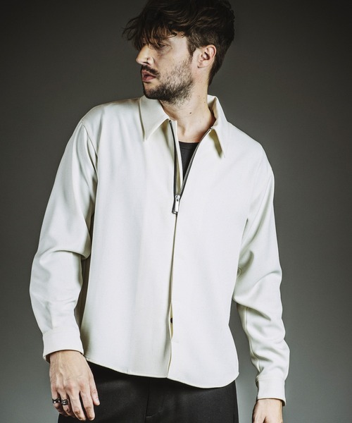 ノーブランド NO ID.（ノーアイディー） シャツ 「NO ID.」Fly-Front Half Zip Shirt