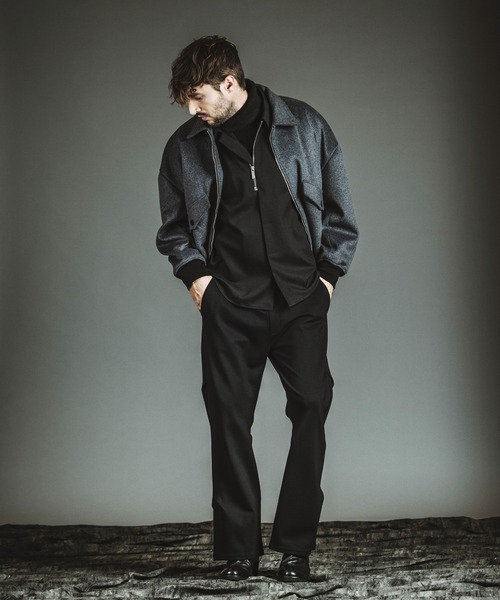 NO ID.（ノーアイディー） シャツ 「NO ID.」Fly-Front Half Zip Shirt